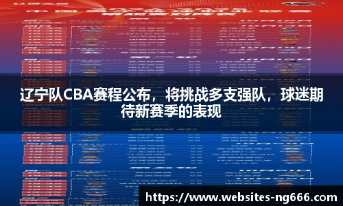 辽宁队CBA赛程公布，将挑战多支强队，球迷期待新赛季的表现